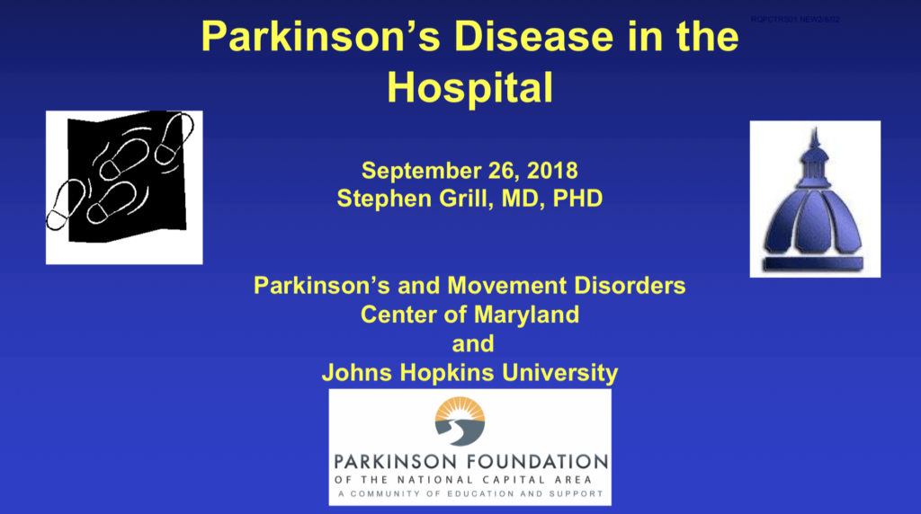 Parkinson's disease hospital lecture