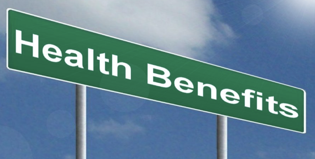 Health Benefits Sign